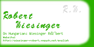 robert wiesinger business card